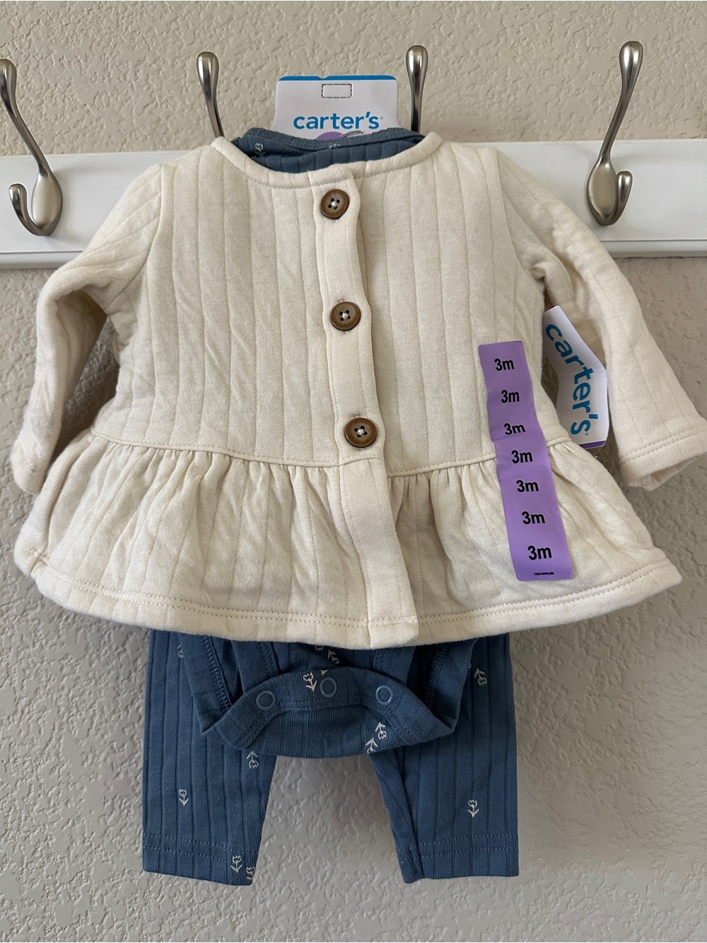Carter's babies' 3-piece Playwear Set -size 3M